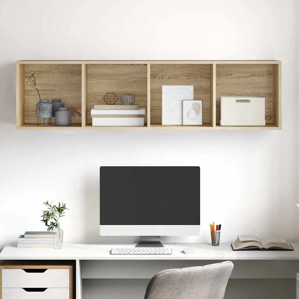 Wall-mounted TV Cabinet Vertical Horizontal Mount Storage Organiser 4