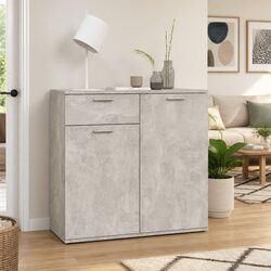 Practical Grey Storage Cabinet for Your Living Space