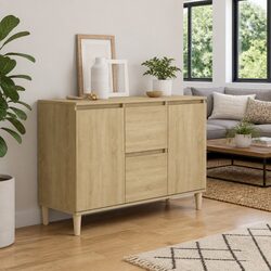 Stylish Living Room Sideboard Cabinet in Brown