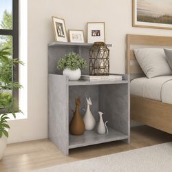 Grey Bedside Table