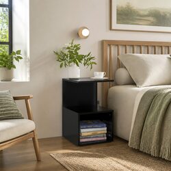 Transform Your Bedroom with This Black Nightstand