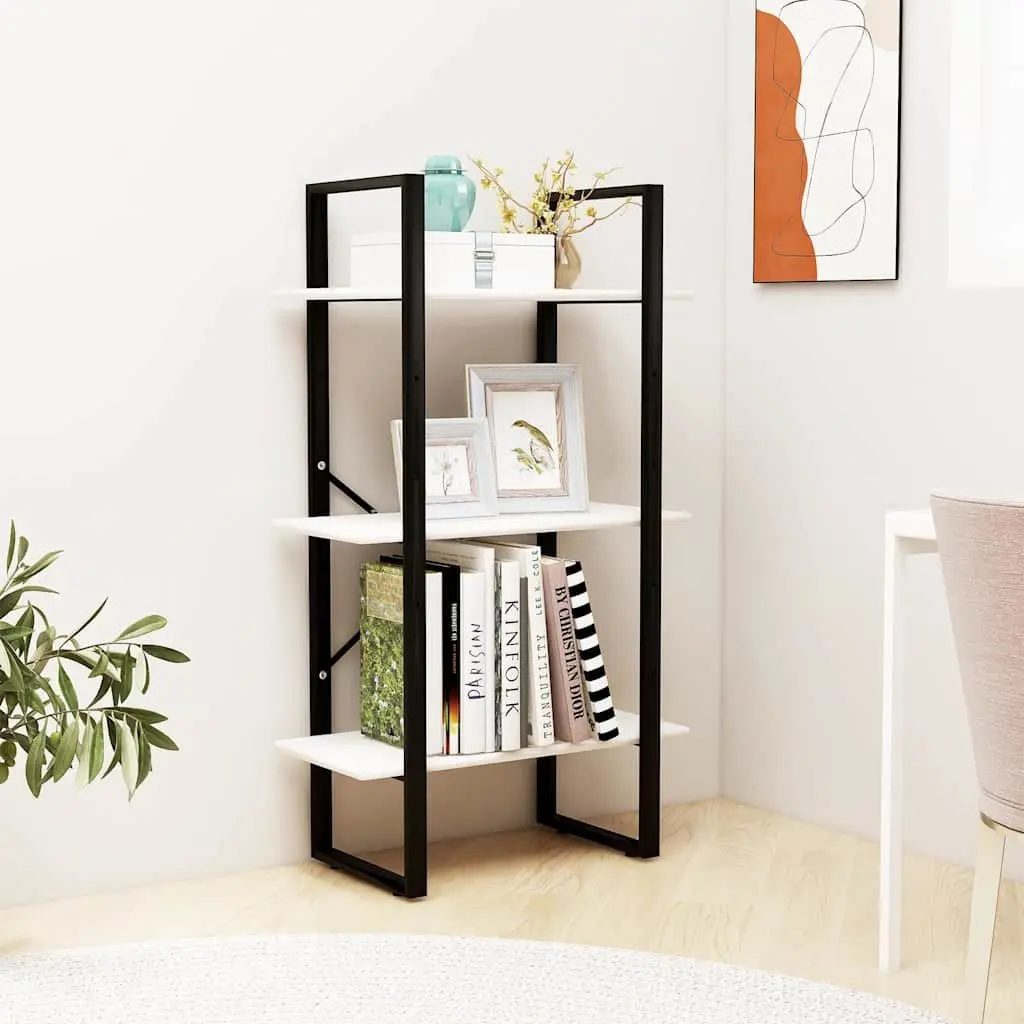 Storage Shelf 60cm White Solid Pine Wood Bookcase Display Stand