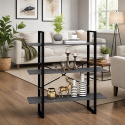 Enhance Your Home with a 3-Tier Grey Book Cabinet