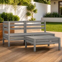 Enhance Your Outdoor Space with This 3 Piece Lounge Set