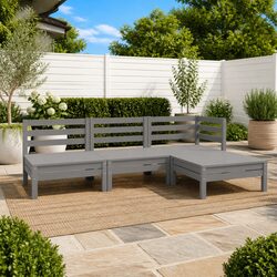 Transform Your Outdoor Space with This 4-Piece Lounge Set