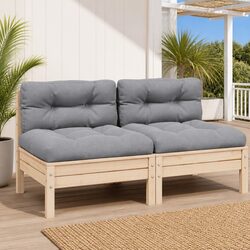 2-Seater Outdoor Lounge Sofa with Custom Arrangement