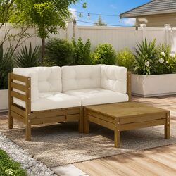Enhance Your Outdoor Space with This 3-Piece Lounge Set