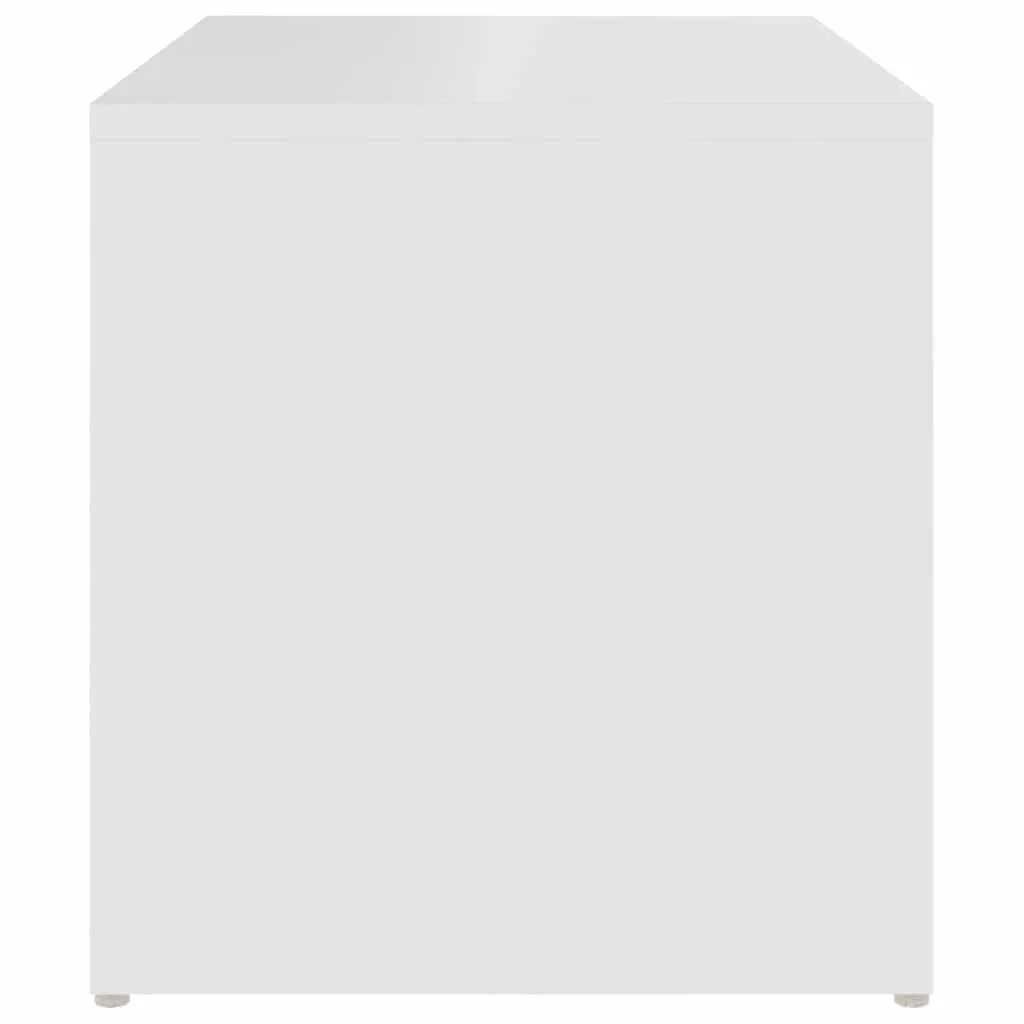 End Table White Modern Storage Accent Furniture