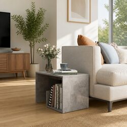 Elevate Your Living Space with a Modern Grey Side Table