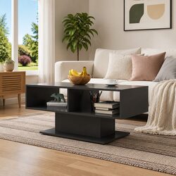 Elevate Your Living Room with This Grey Coffee Table
