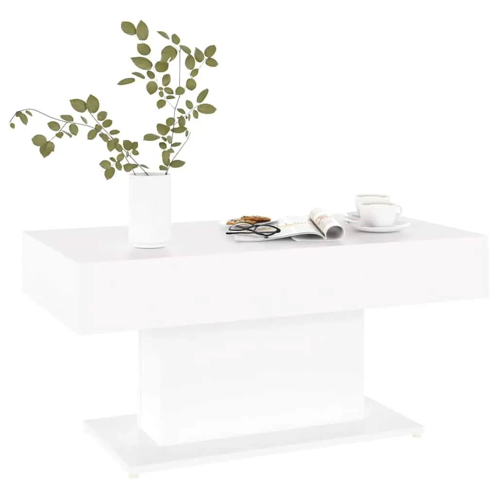 Coffee Table 96x50x45cm Modern Living Room Accent Engineered Wood