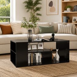 Modern Black Coffee Table to Enhance Your Living Space