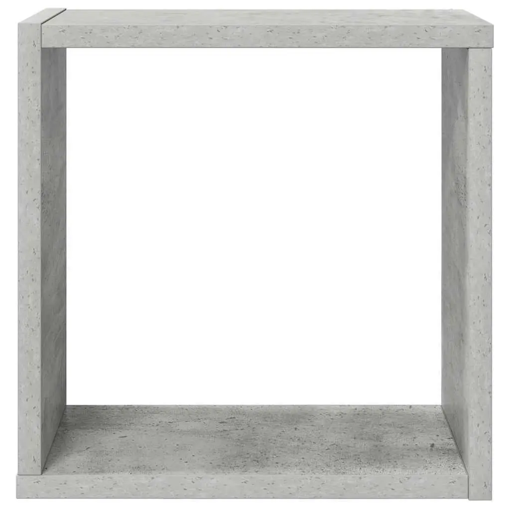 Wall Cube Shelves 6 Pieces Grey Floating Storage Display Home Decor Organiser