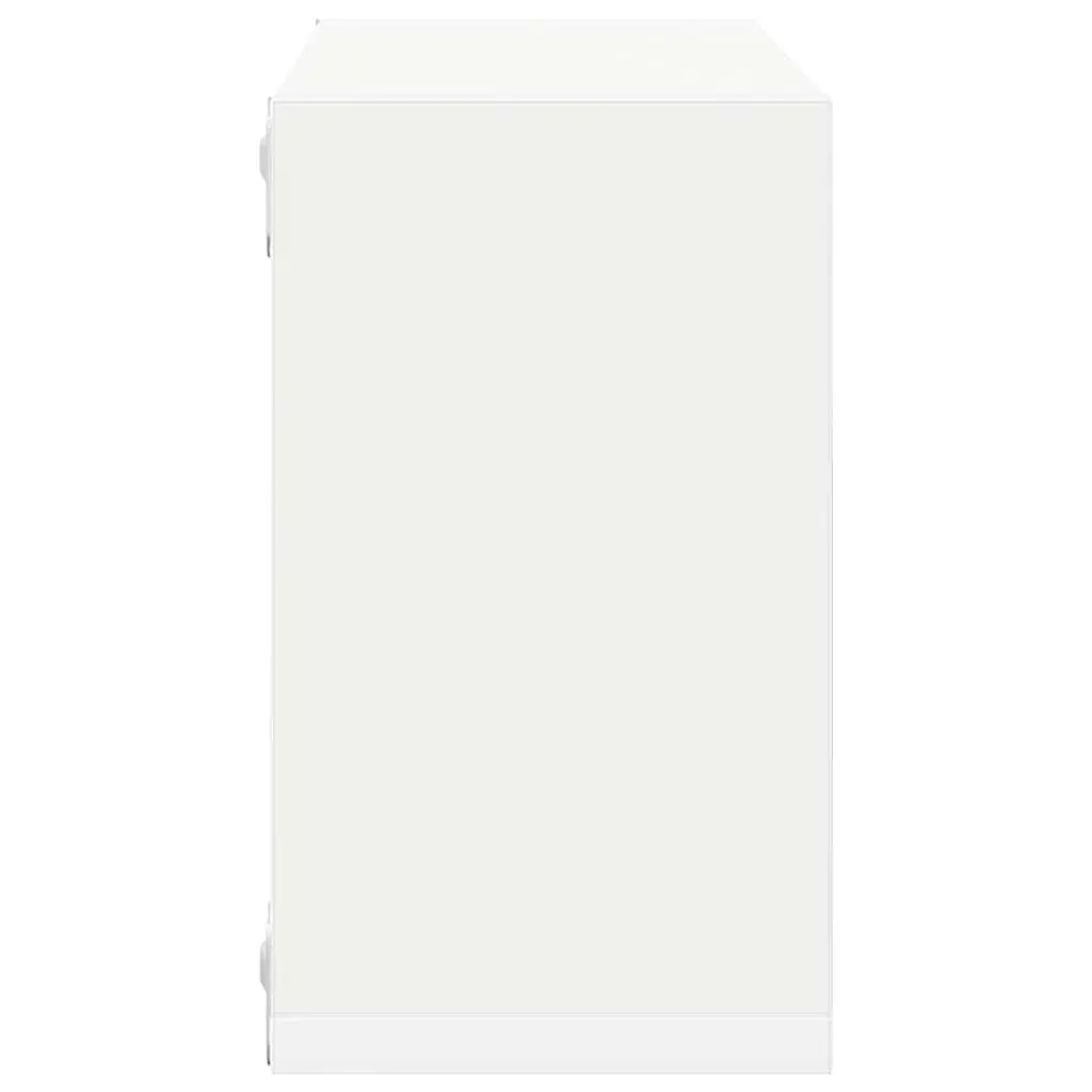 Wall Cube Shelves Set 6 Pieces 26cm White Sonoma Oak Floating Storage Display