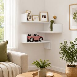 Elevate Your Living Space with a Chic Corner Shelf