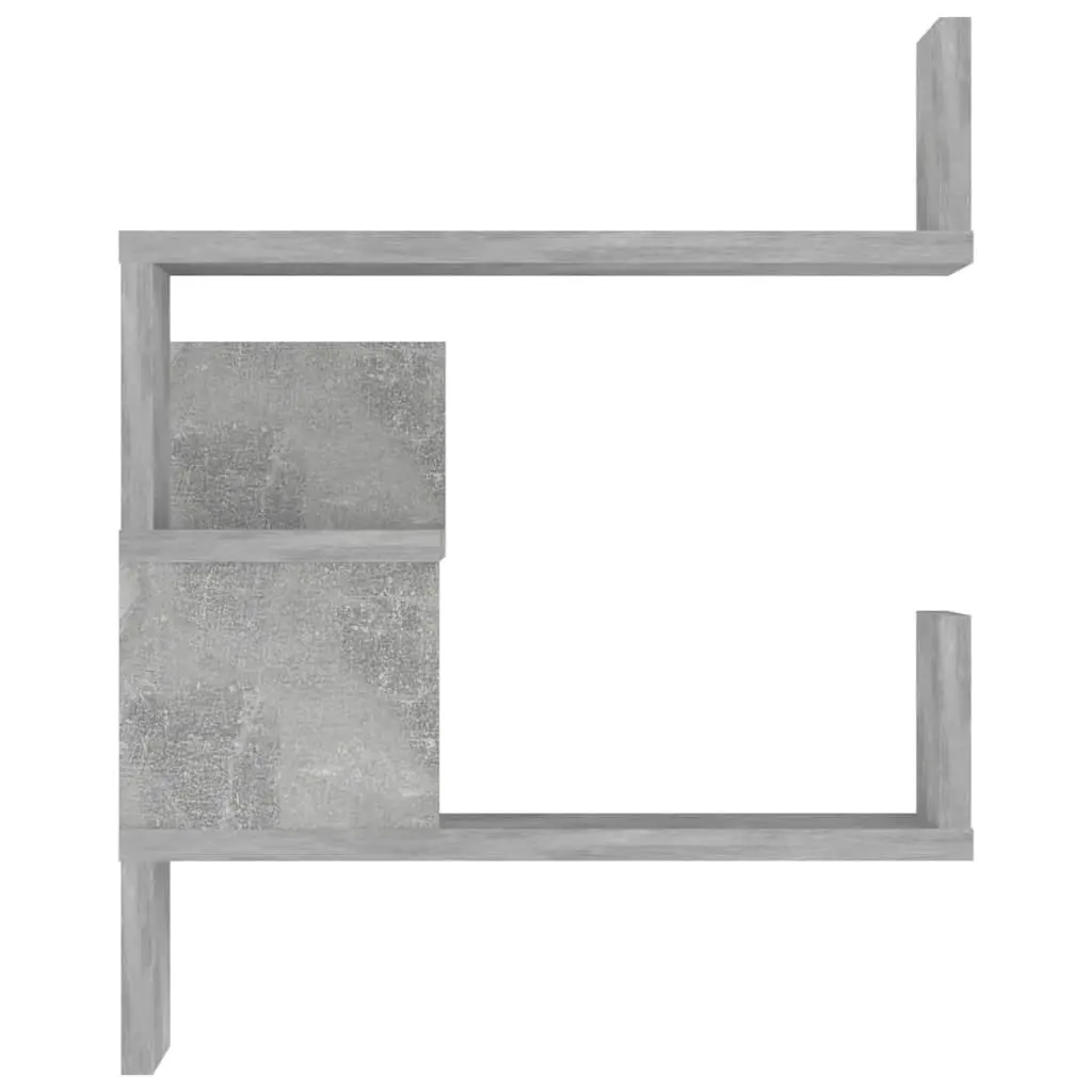 Wall Corner Shelves 2 Pieces Grey 40x40x50 cm Display Storage Bedroom Living