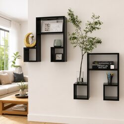 Enhance Your Space with Black Music Note Wall Shelves