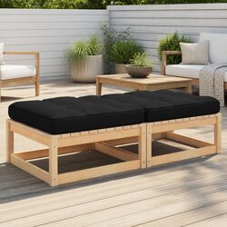 Enhance Your Outdoor Space with Garden Footstools Set of 2