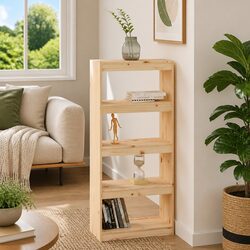 Versatile Room Divider and Book Storage Solution