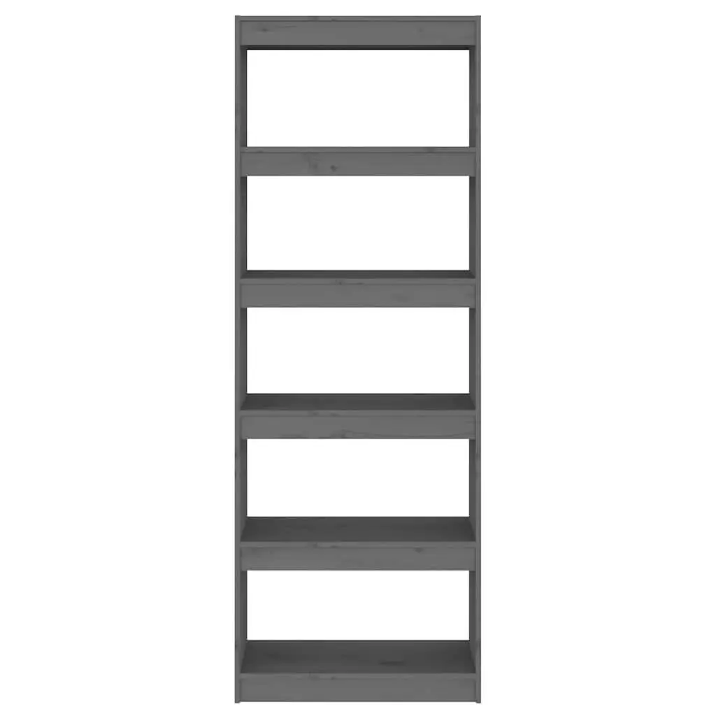 Book Cabinet Room Divider 60x30x167.5 cm Solid Pine Wood 5 Compartment