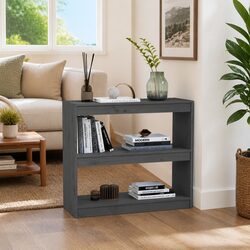 Enhance Your Living Space with this Grey Book Cabinet