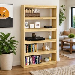 Elevate Your Space with a Stylish Wooden Book Cabinet 100x30x167.5 cm