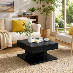 Elevate Your Living Space with a Black Coffee Table