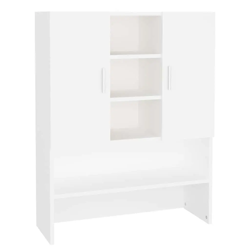 Bathroom Storage Cabinet 70.5x25.5x90cm 2 Doors Organiser