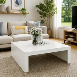 Elevate Your Living Space with a White Square Coffee Table