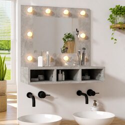 Enhance Your Space with LED Grey Mirror Cabinet