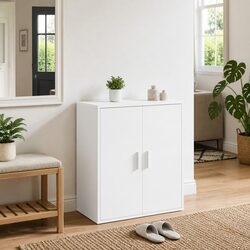 Elevate Your Space with a White Shoe Cabinet 60x35x70cm