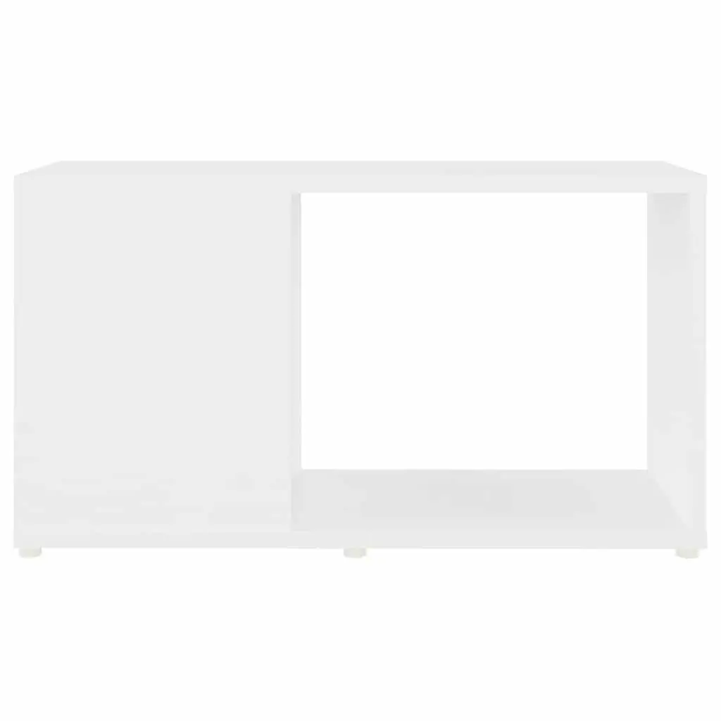 TV Cabinet White Open Shelving Unit Storage Furniture