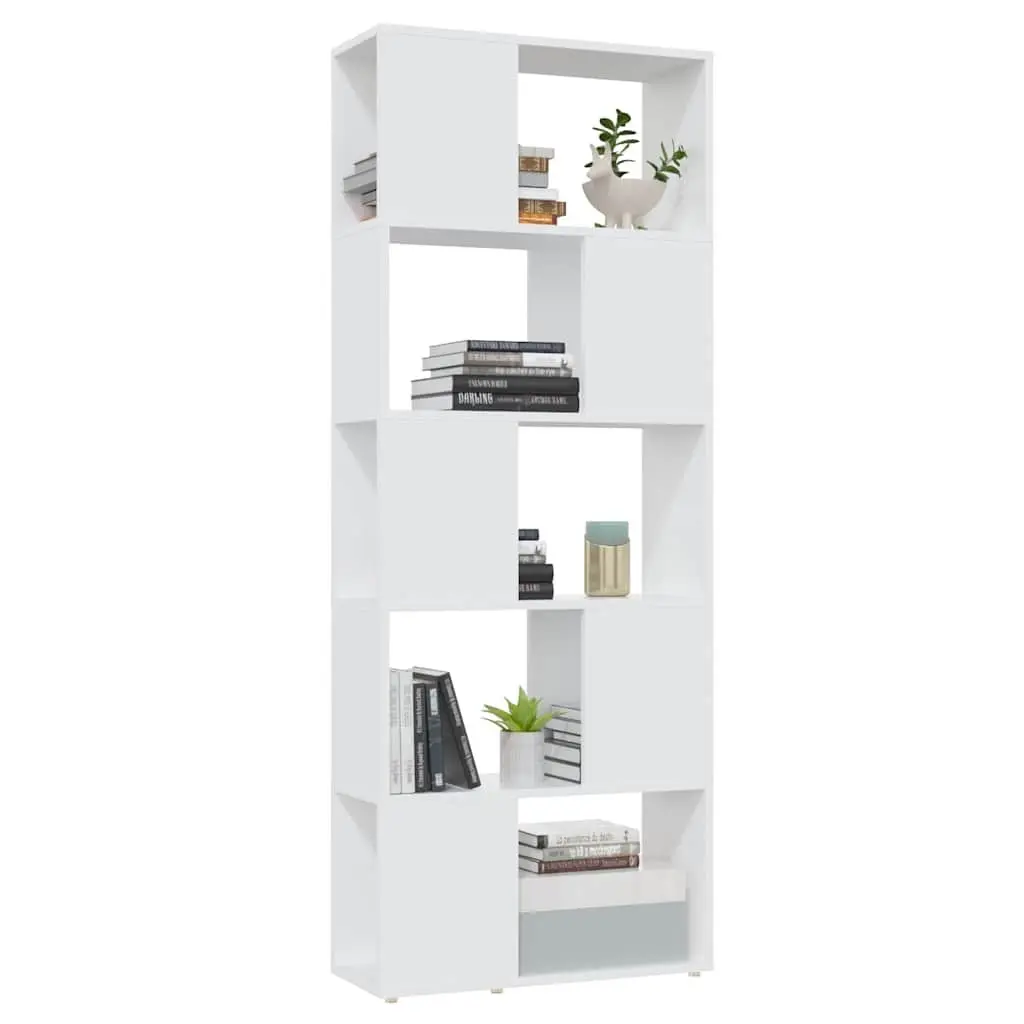 Book Cabinet White Open Shelving Room Divider Storage Organizer Display Bookcase
