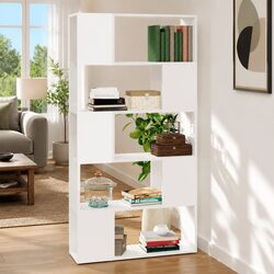 Enhance Your Living Space with a White Book Cabinet Room Divider