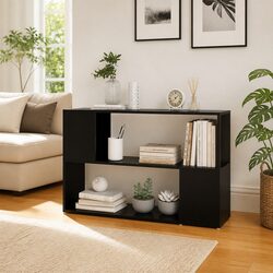 Elevate Your Space with a Black Book Cabinet 100x24x63 cm