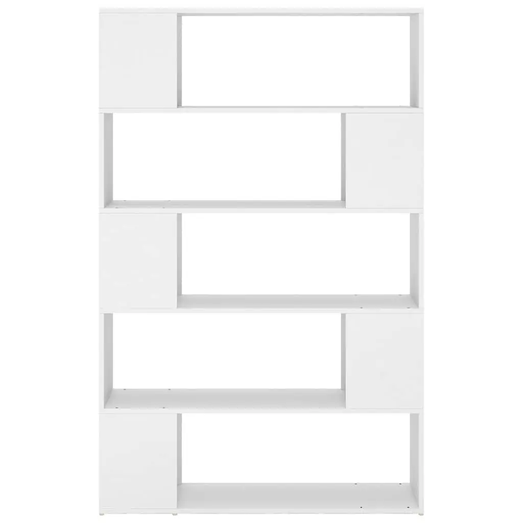 Book Cabinet White 5 Compartment Room Divider Storage Shelf