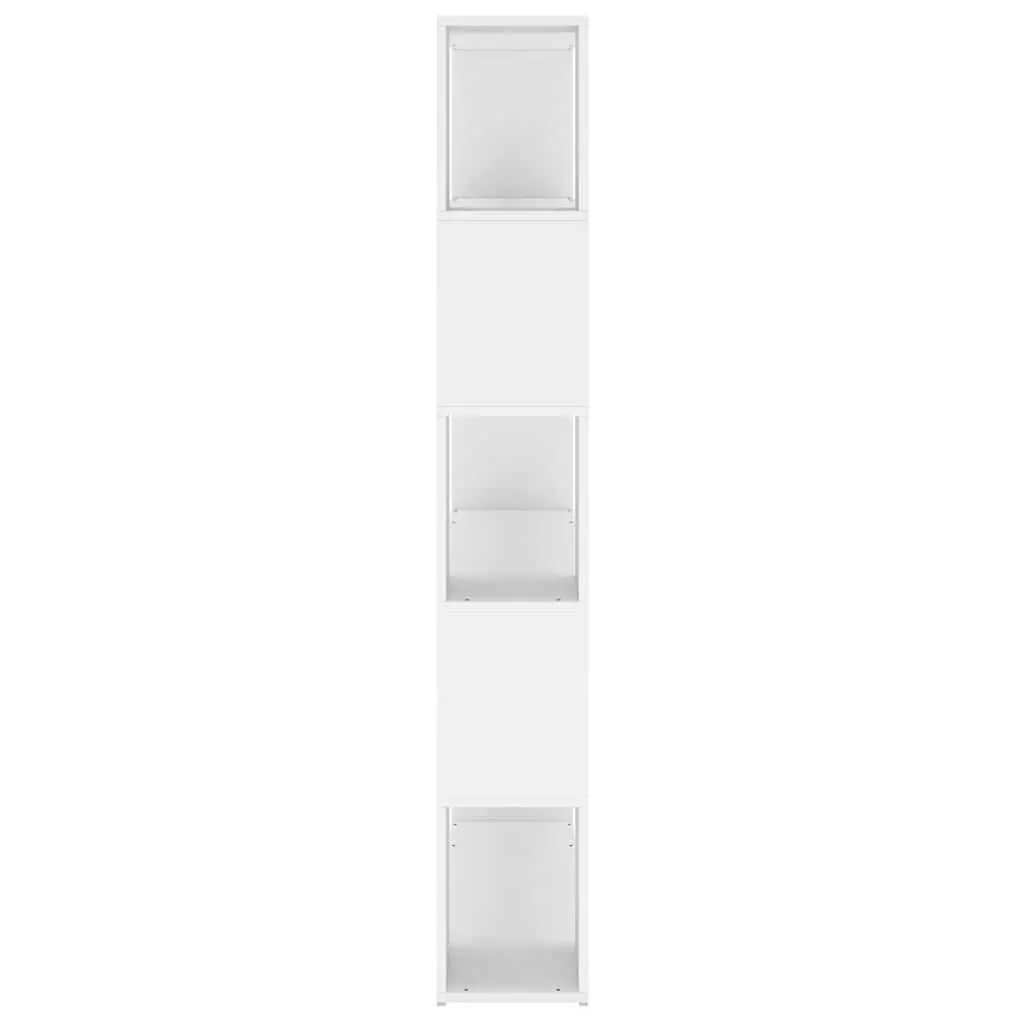 Book Cabinet White 5 Compartment Room Divider Storage Shelf