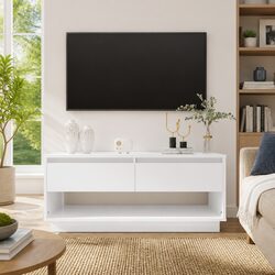 Enhance Your Living Space with This White Gloss TV Cabinet
