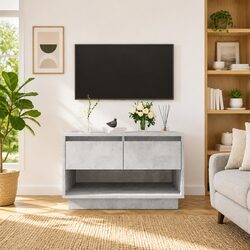 Enhance Your Living Space with a Concrete Grey TV Cabinet