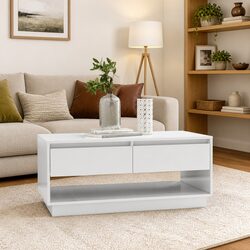 Enhance Your Living Room with a Modern White Coffee Table