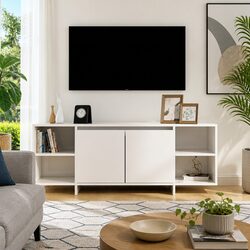 Enhance Your Living Space with This White High Gloss TV Unit