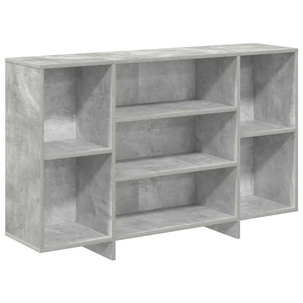 Sideboard 120cm Grey Modern Storage Cabinet with 4 Internal Shelves and Sturdy Tabletop