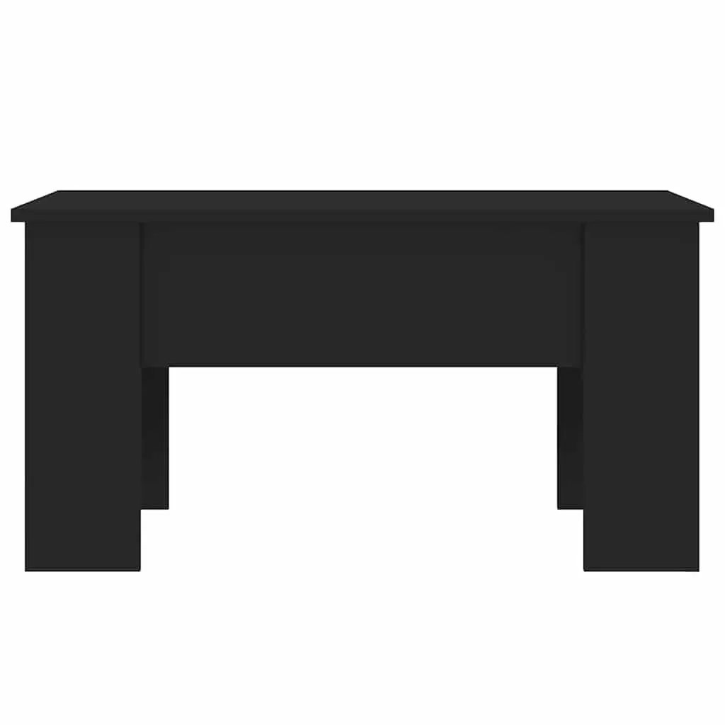 Coffee Table Lift Top Black Storage Compartment Engineered Wood