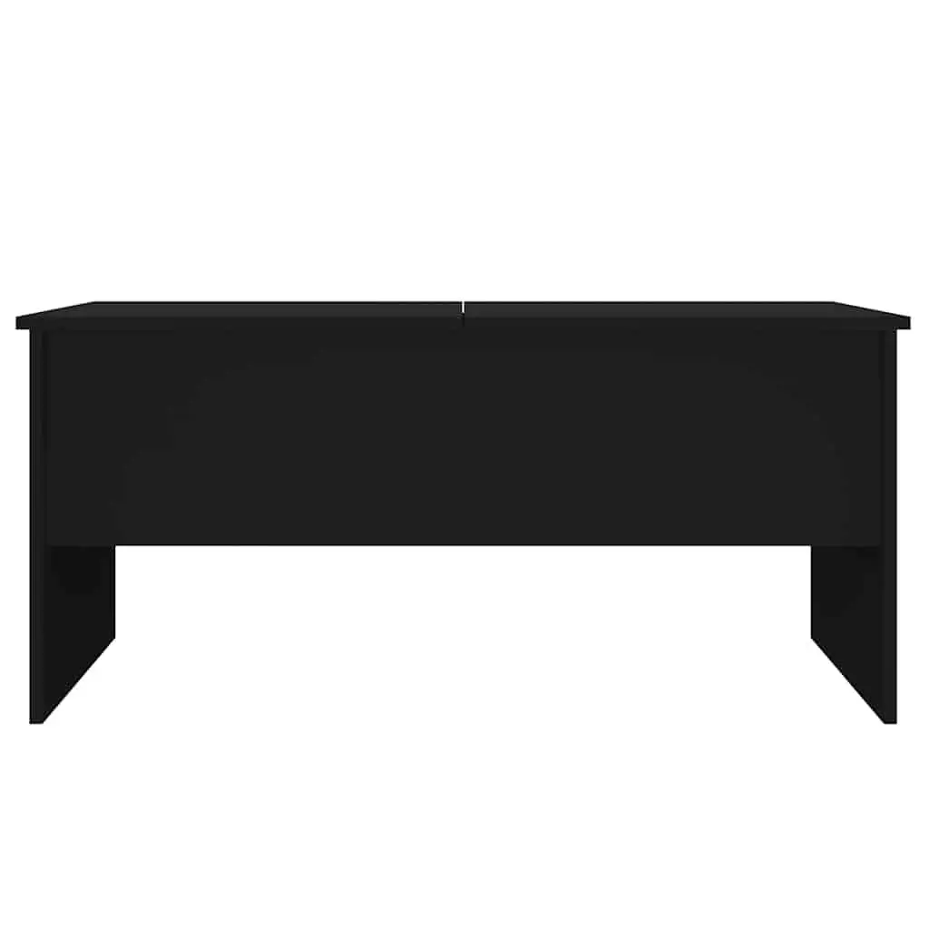 Coffee Table Black Lift Top Adjustable Storage Compartments Modern Living Room