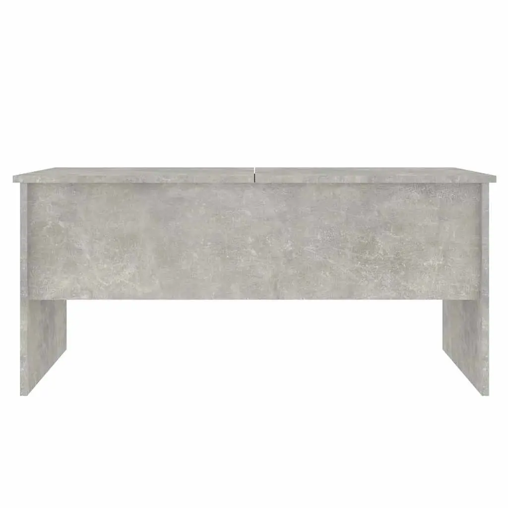 Grey Engineered Wood Coffee Table with Lift-Top Mechanism and Hidden Storage Compartments 102L x 50.5W x 46.5H cm