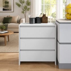 Elegant White Sideboard with 3 Drawers for Your Home
