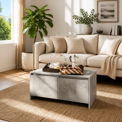 Stylish Grey Coffee Table for a Contemporary Living Space