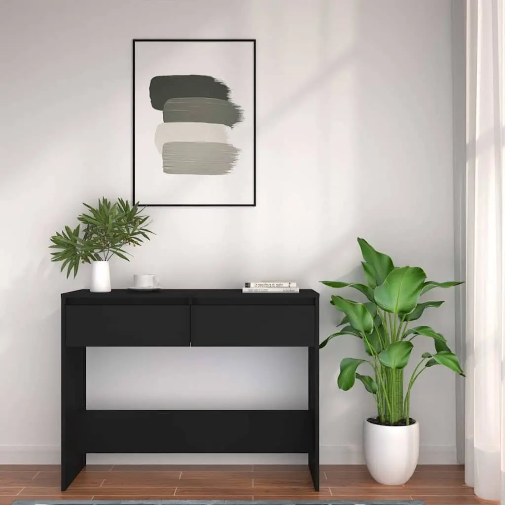 Console Table Hallway Entrance Accent Side Table Black Storage Furniture