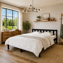 Enhance Your Bedroom with a Black Pine Bed Frame