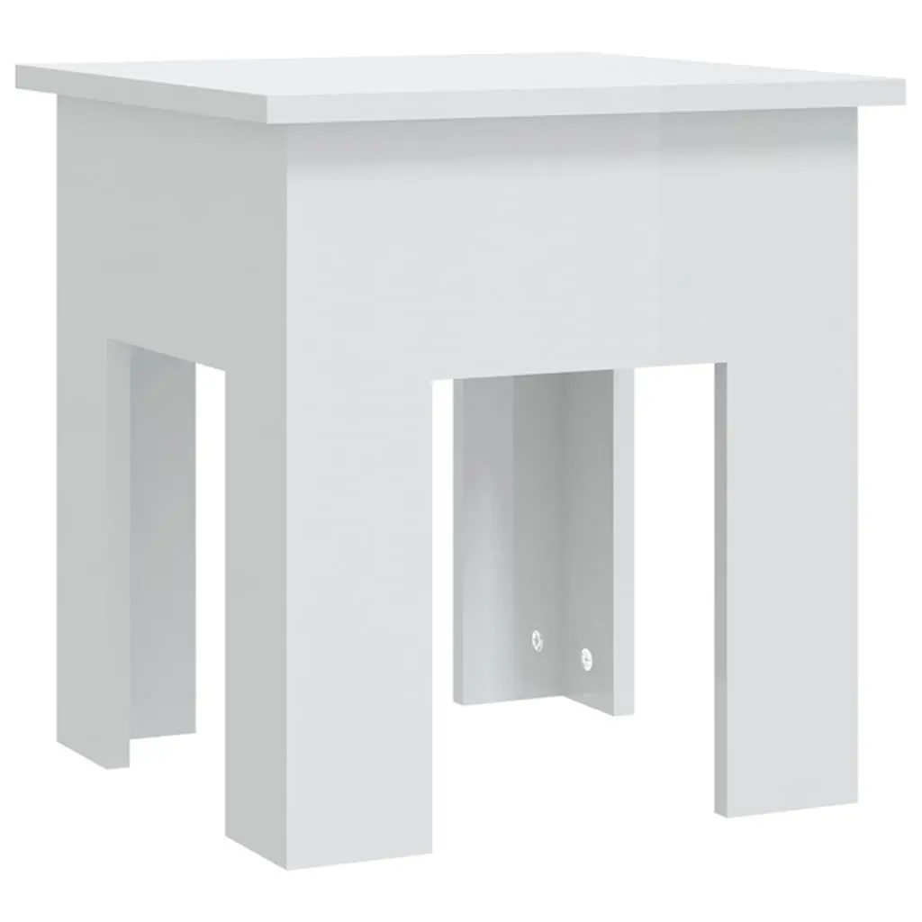 Coffee Table 40x40x42cm High Gloss Modern Living Room Accent Furniture